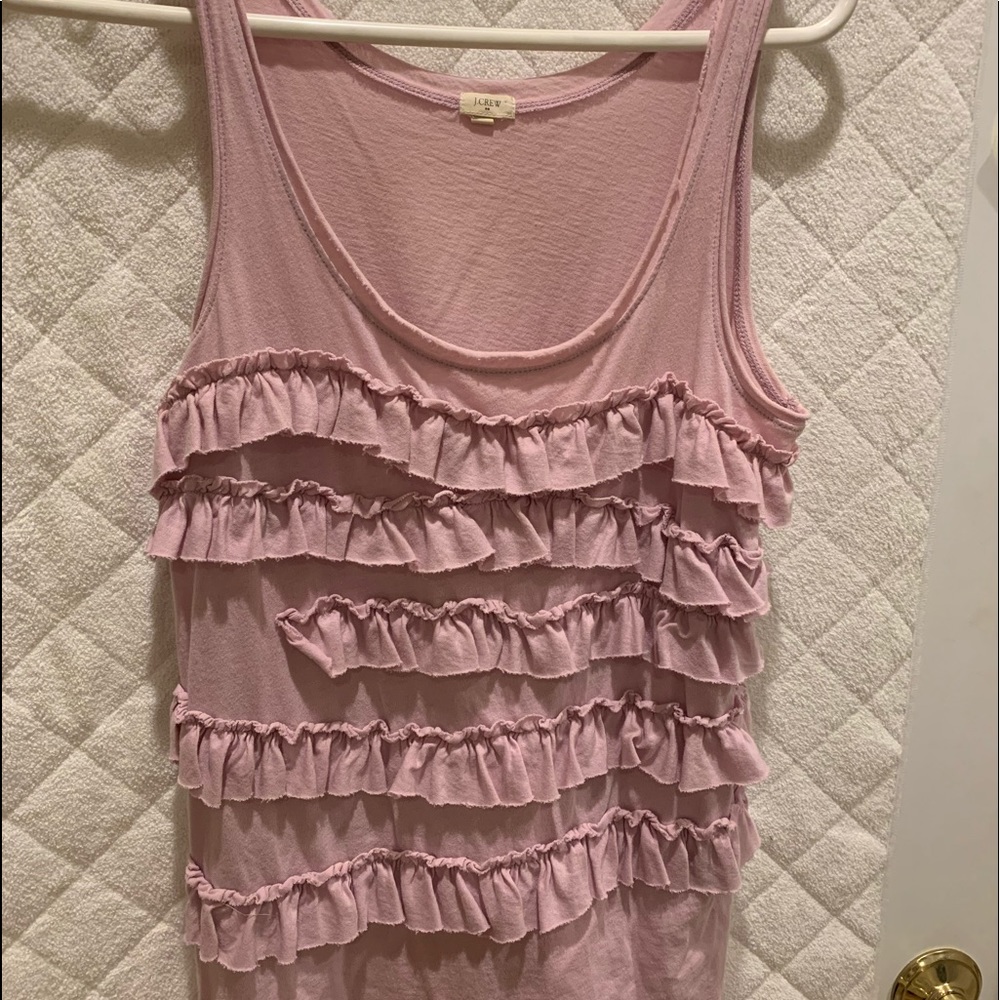 J Crew ruffled Tank top